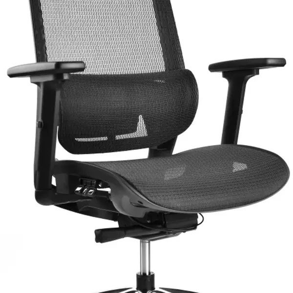 MERCURY Ergonomická kancelářská židle TERRA JNS-103A, černá, sezení 8 hodin denně