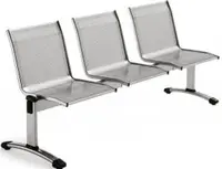 Lavice, multisedák OMP Star, RAL9006 šedá - 3 místná