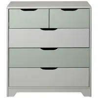 Livetastic KOMODA, borovice, bílá, pastelově zelená, šalvějově zelená, 82/92/41 cm