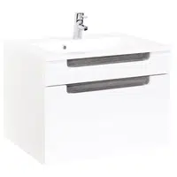Held SKŘÍŇKA S UMYVADLEM, bílá, barvy stříbrného dubu, bílá, 80 cm