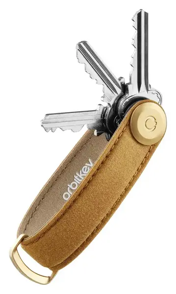 Klíčenka Orbitkey Waxed Canvas Golden Sand