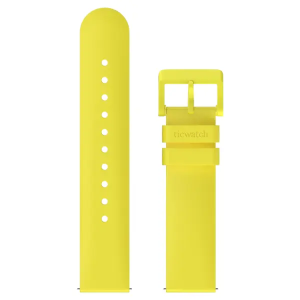 TICWATCH Silikonový řemínek žlutý pro hodinky E3