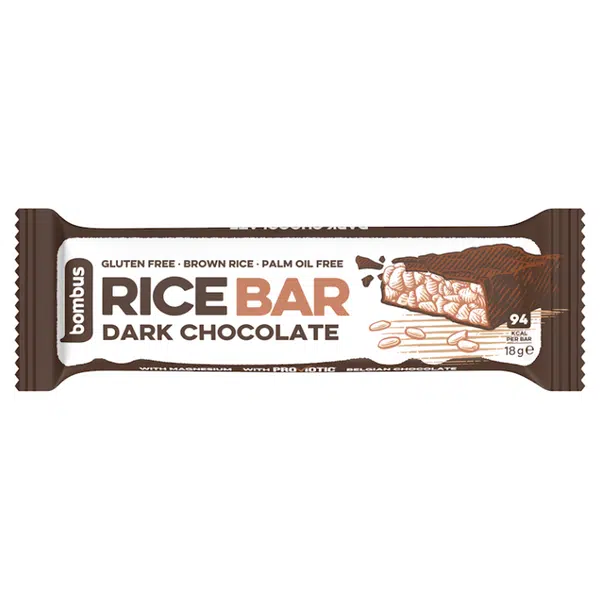 BOMBUS Rice bar hořká čokoláda 18 g