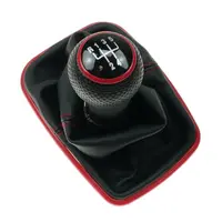Řadící páka s manžetou VW Golf IV 1998 - 2005 5-stupňová převodovka červené prošití