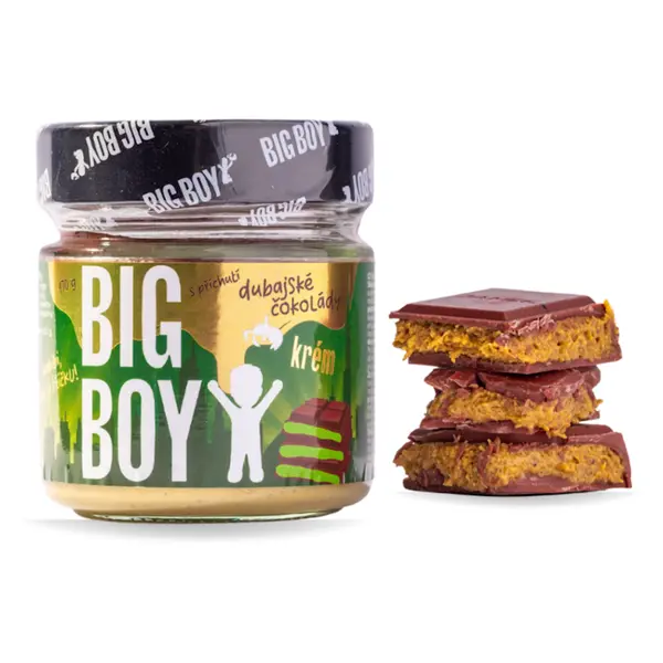 BIG BOY Pistáciový krém s příchutí dubajské čokolády 170 g