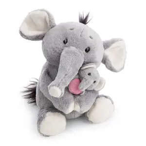NICI plyš Slon 20 cm s mládětem 6 cm - Little & Me