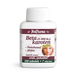 MEDPHARMA Beta karoten forte 25 000 m.j. + PABA + panthenol 107 tobolek