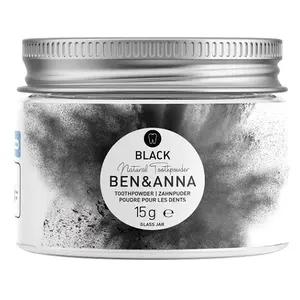 BEN&ANNA Zubní prášek pro bělení zubů s aktivním uhlím 15 g