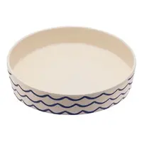 BECOBOWL Bambusová miska pro kočku ocean waves 1 kus