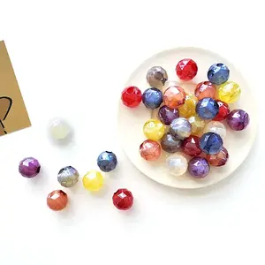 UV Plating Iridescent Acrylic Beads