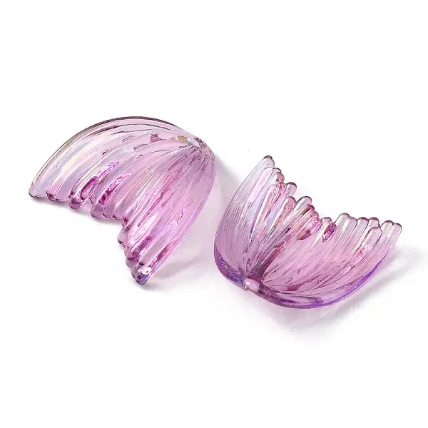 Fishtail Shape Transparent Acrylic Pendants