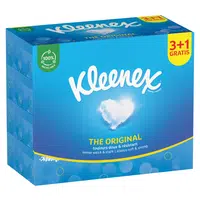 KLEENEX Papírové kapesníky 3-vrstvé Originál Box 4 x 72 kusů