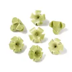 Two Tone Synthetic Coral Carved Beads