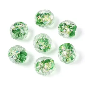 Handmade Foil Glass Beads Strands