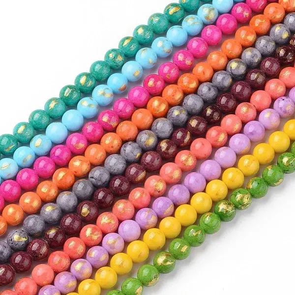 Natural Mashan Jade Beads Strands