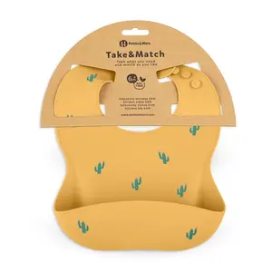 PETITE&MARS Bryndák silikonový Take&Match Ochre Cacti 6m+