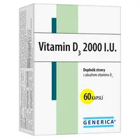 GENERICA Vitamin D3 2000 I.U. 60 kapslí