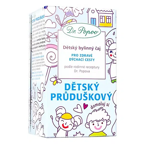 DR. POPOV Dětský bylinný.čaj průduškový 20 x 1,5 g
