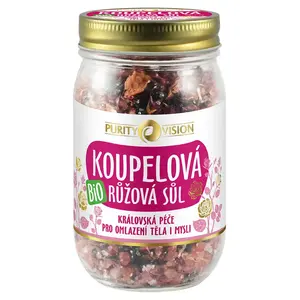 PURITY VISION Růžová koupelová sůl 400 g