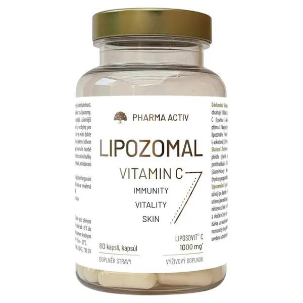 PHARMA ACTIV Lipozomal vitamín C 1000 mg 120 kapslí