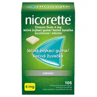 NICORETTE Classic 4 mg Léčivá žvýkací guma 105 kusů