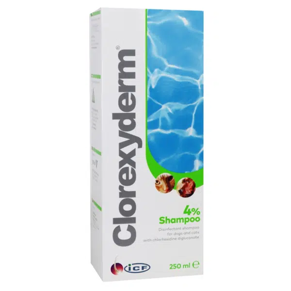 CLOREXYDERM 4% šampon pro psy a kočky 250 ml