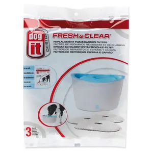 DOGIT Fresh&clear náhradní filtr molitan+uhlí do fontány velké 3 ks