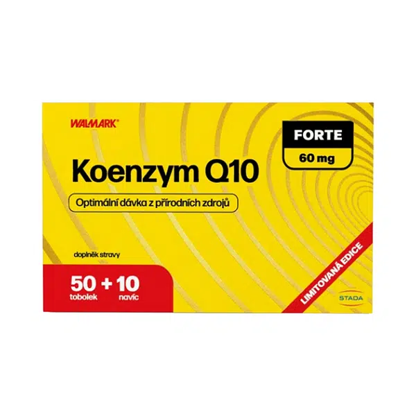 WALMARK Koenzym Q10 forte 60 mg 50 + 10 tobolek NAVÍC