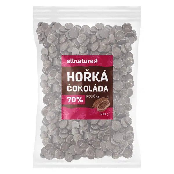 ALLNATURE Hořká čokoláda 70% 500 g