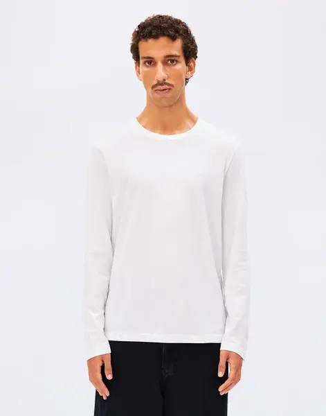 Tričko Armedangels Jaames Longsleeve 188 white