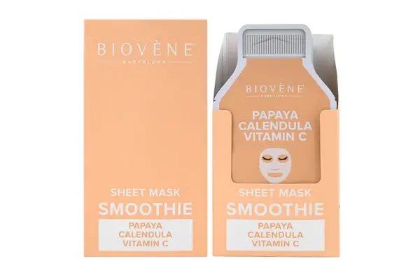 BIOVÉNE Papaya + Vitamin C Dewy-Bright plátýnková maska 25 ml