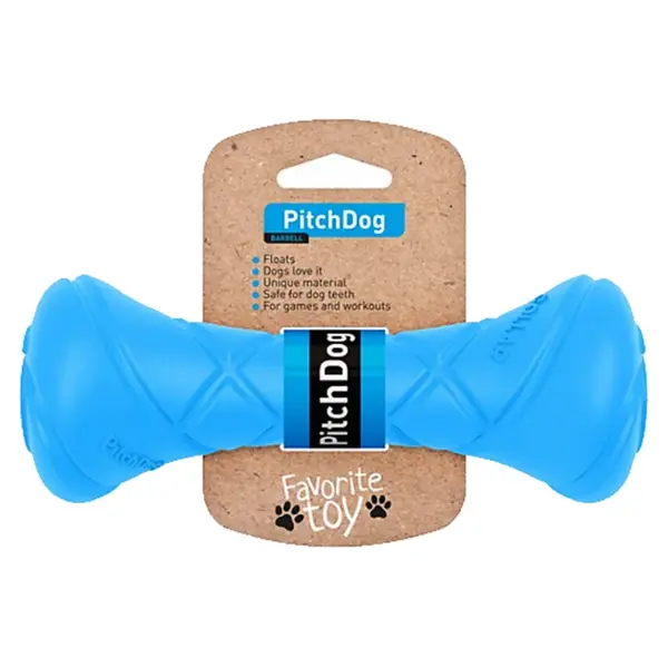 PITCHDOG Barbell pěnová činka pro psy modrá 1 kus