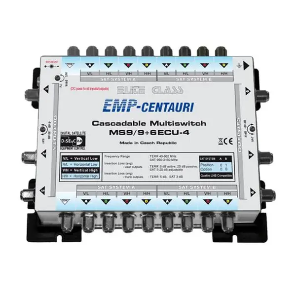 Satelitní multipřepínač EMP Centauri MS9/9+6ECU-4
