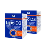 GS Vitamin Lipo D3 1000 IU, 2 × 60 kapslí
