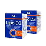 GS Vitamin Lipo D3 1000 IU, 2 × 60 kapslí