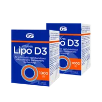 GS Vitamin Lipo D3 1000 IU, 2 × 60 kapslí