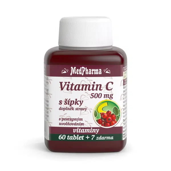 MEDPHARMA Vitamin C 500 mg s šípky 67 tablet