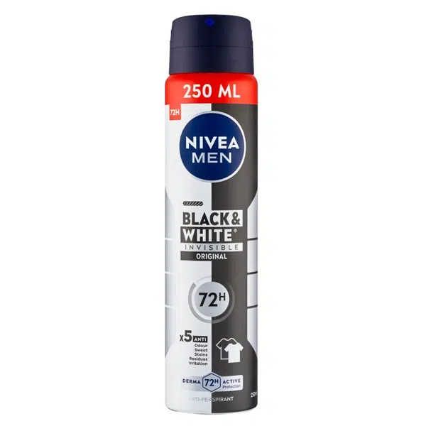 NIVEA Men Sprej AP B&W Invisible Original 250 ml