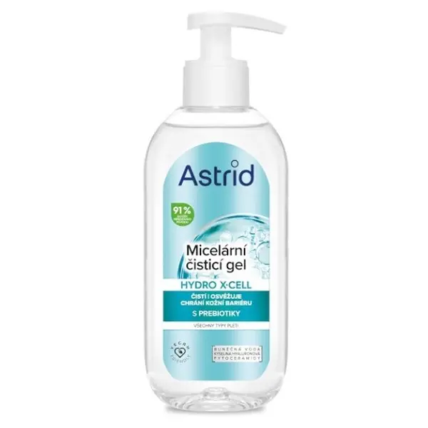 ASTRID Hydro X-Cell Micelární čisticí gel pro všechny typy pleti 200 ml