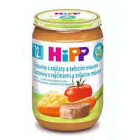 HIPP Menu těstoviny s rajčaty a telecím masem BIO 220 g