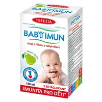 TEREZIA BABY IMUN Sirup s hlívou a rakytníkem příchuť hruška 100 ml