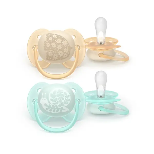 PHILIPS AVENT Dudlík ultrasoft 0-6m deco 2 kusy