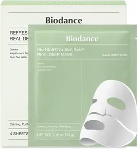 Biodance Zklidňující pleťová maska Refreshing Sea Kelp (Real Deep Mask) 4 ks