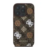 Zadní kryt Guess PU 4G Peony MagSafe pro Apple iPhone 16 Pro Max, hnědá