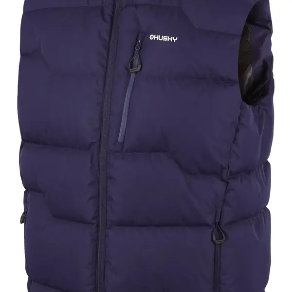 Husky Deep M XXXL, dark blue Pánská péřová vesta na zip