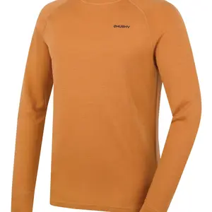 Husky Aron M S, mustard Pánská merino mikina
