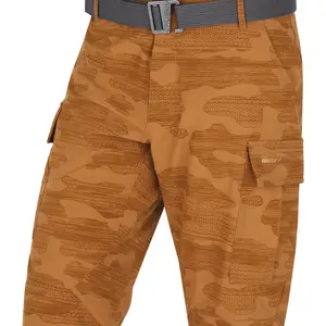 Husky Kalfer M M, dark mustard Pánské funkční kraťasy