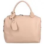 Dámská kožená kabelka do ruky světle růžová - Delami Lorelei