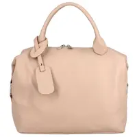 Dámská kožená kabelka do ruky světle růžová - Delami Lorelei