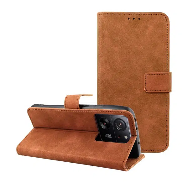 Flipové pouzdro TENDER Book pro Xiaomi 13T, hnědá